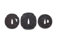 Nine Cast Iron Tsubas