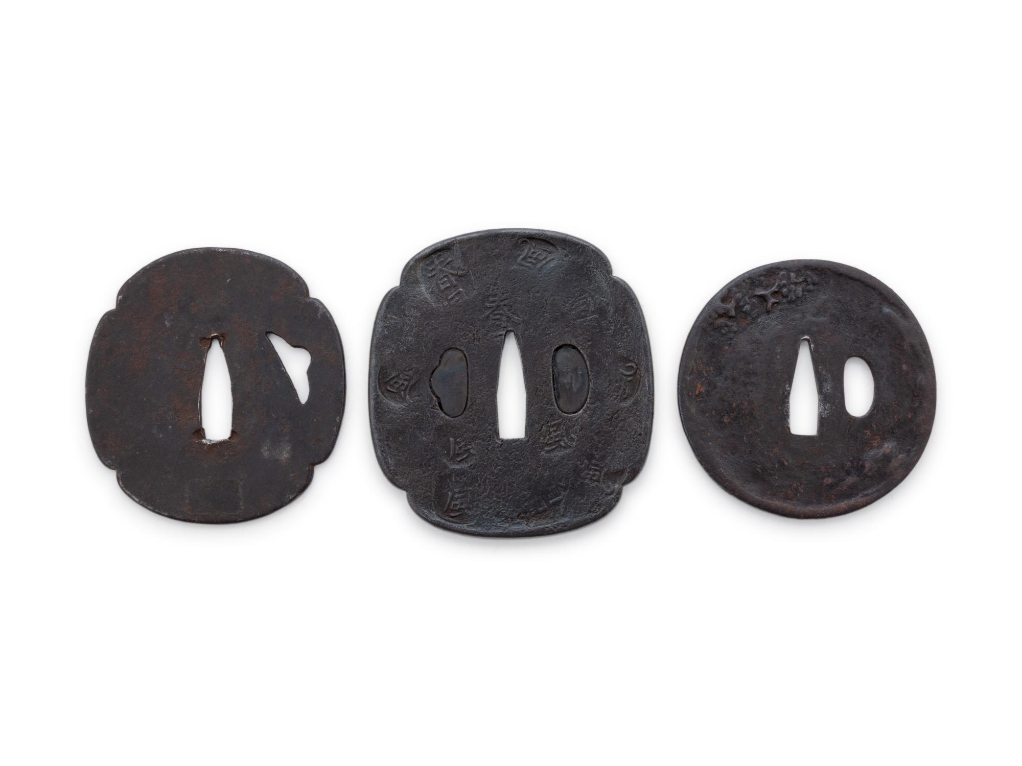 Nine Cast Iron Tsubas