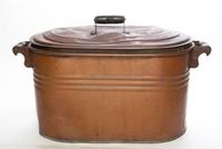A Victorian Copper Coal Scuttle Height 13 inches. — LATE 19TH CENTURY