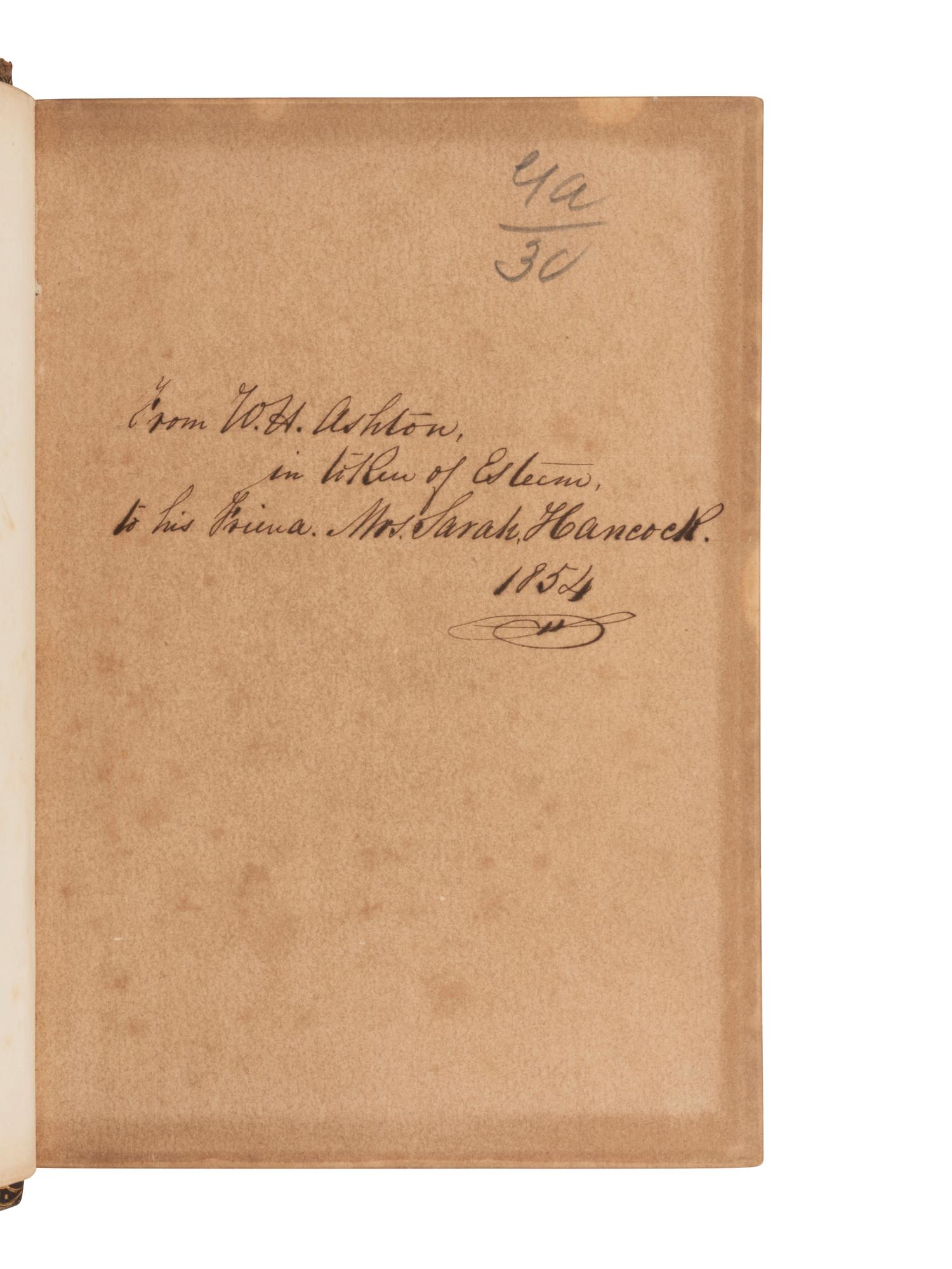 [EARLY PHOTOGRAPHY - BOOKS]. Homes of American Statesmen . New York: G.P. Putnam & Co., 1853. Plus.