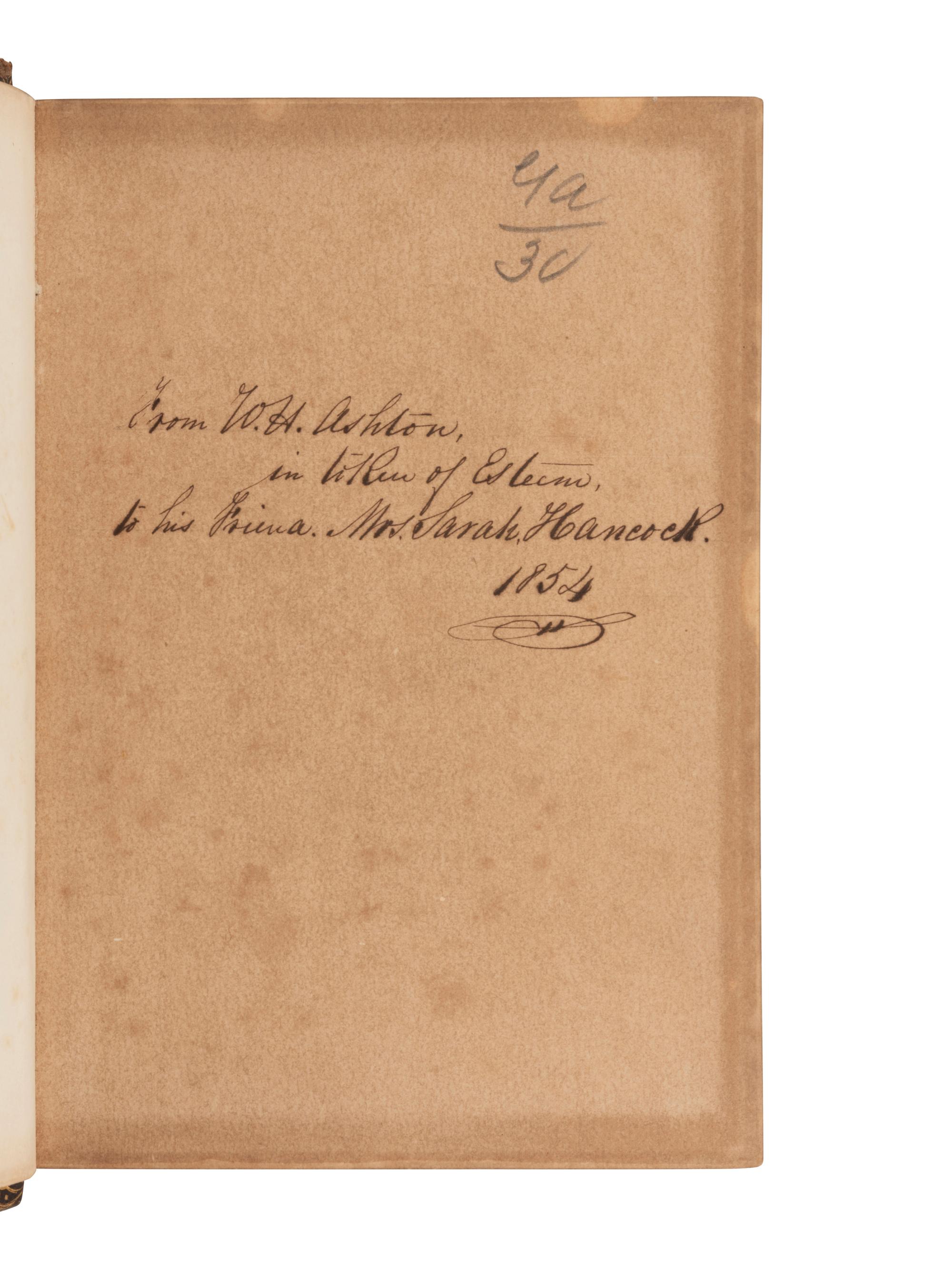 [EARLY PHOTOGRAPHY - BOOKS]. Homes of American Statesmen . New York: G.P. Putnam & Co., 1853. Plus.