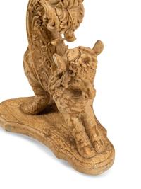 A Venetian Painted Carved Wood Pedestal
