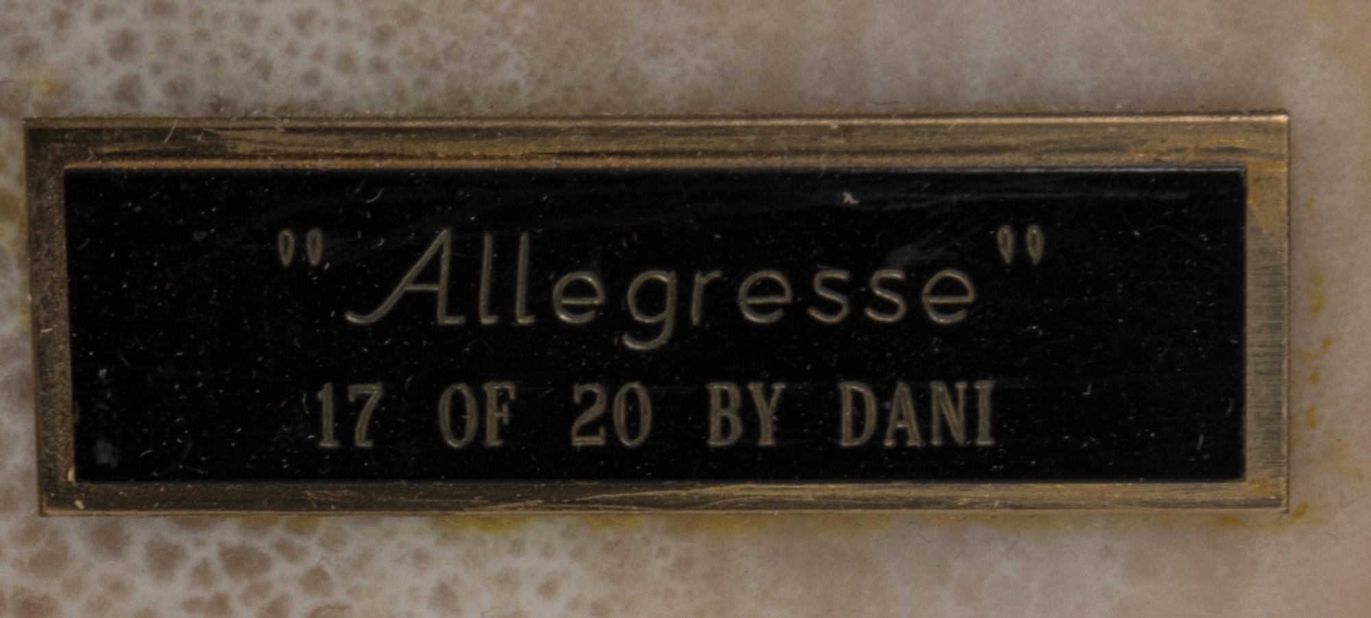 A Continental Bronze Allegresse Sculpture