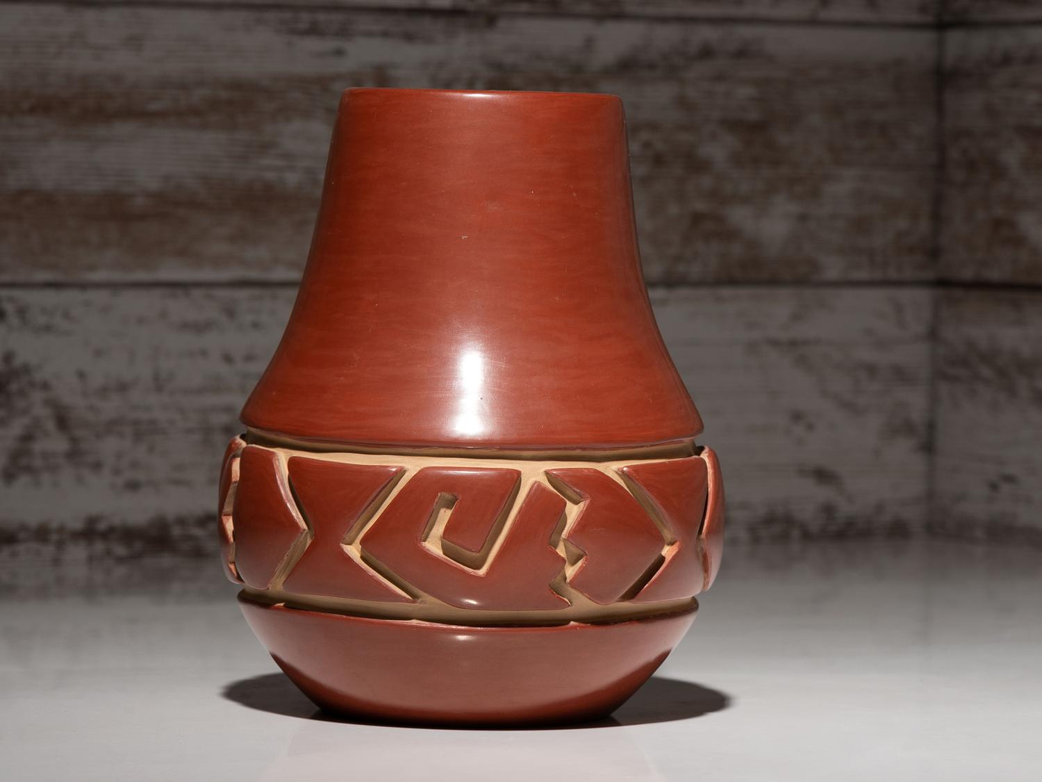 Redware Pottery Vase