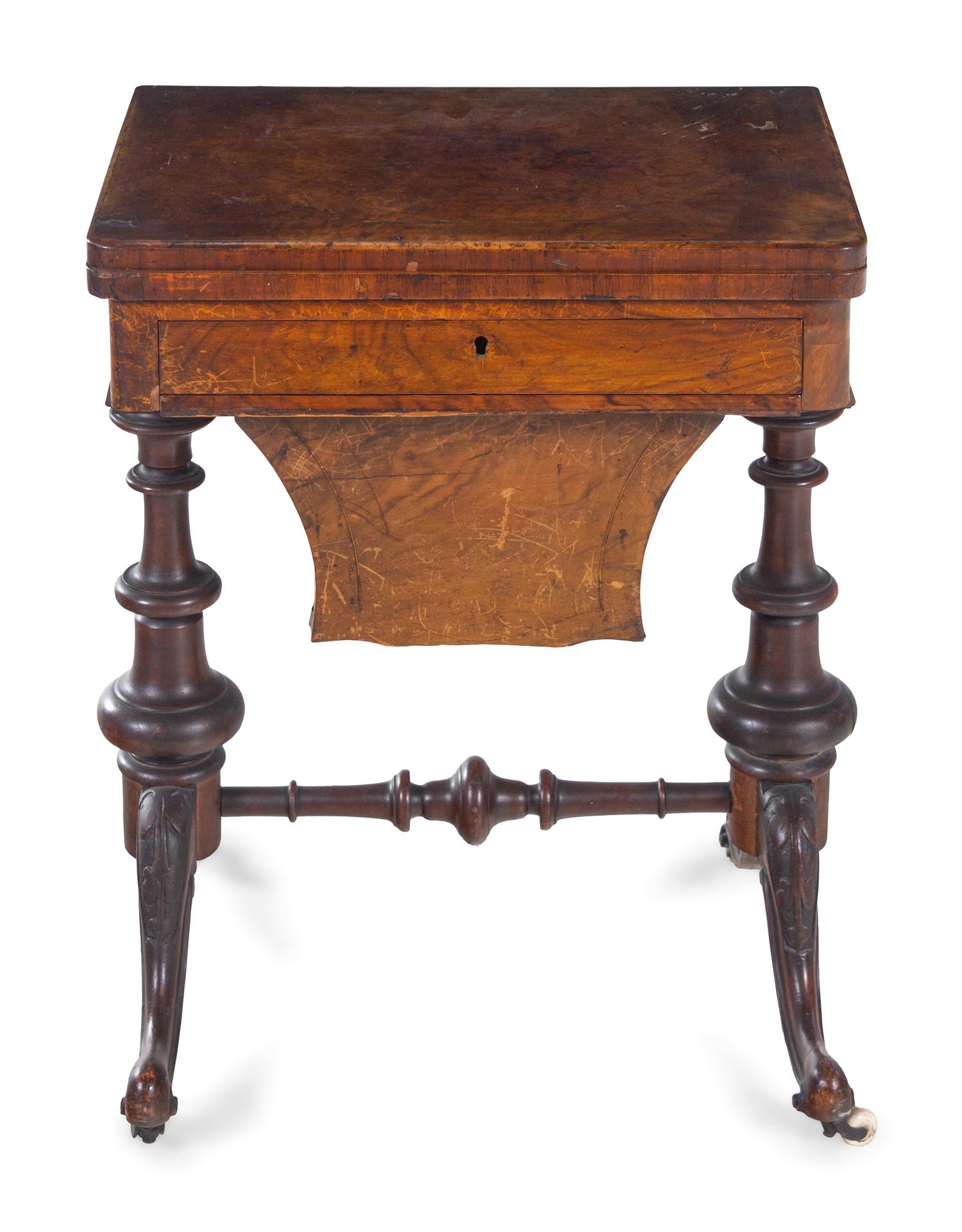 A Late William IV Walnut Game Table