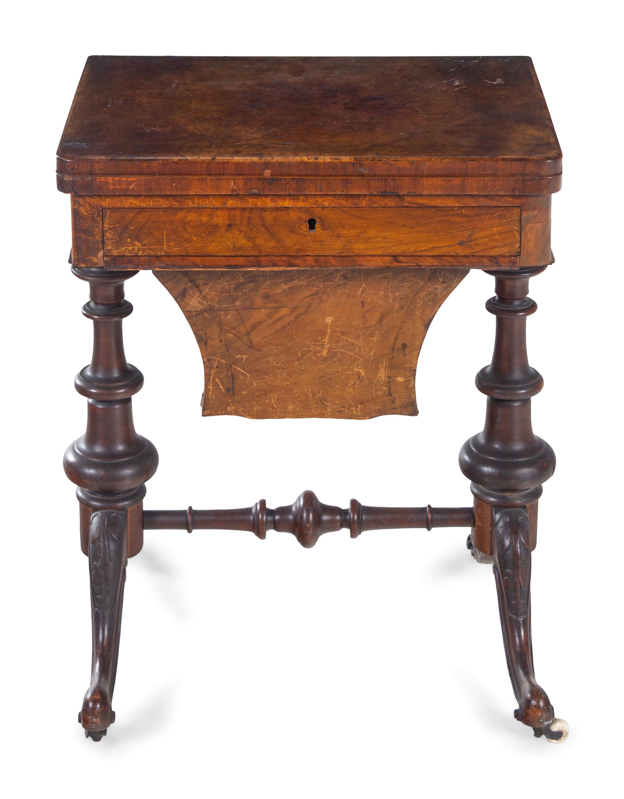 A Late William IV Walnut Game Table
