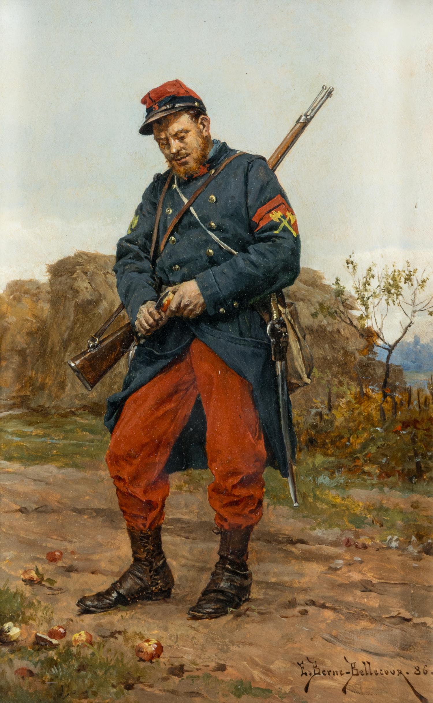 Soldier (Peeling an Apple) , 1886