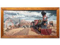 untitled, Panoramic of Train Station in Monument, Colorado