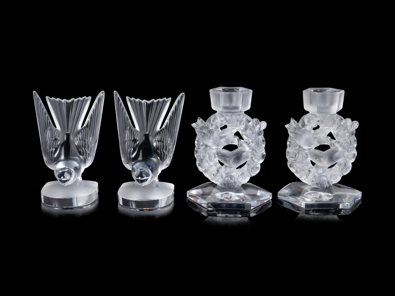 A Group of Four Lalique Articles