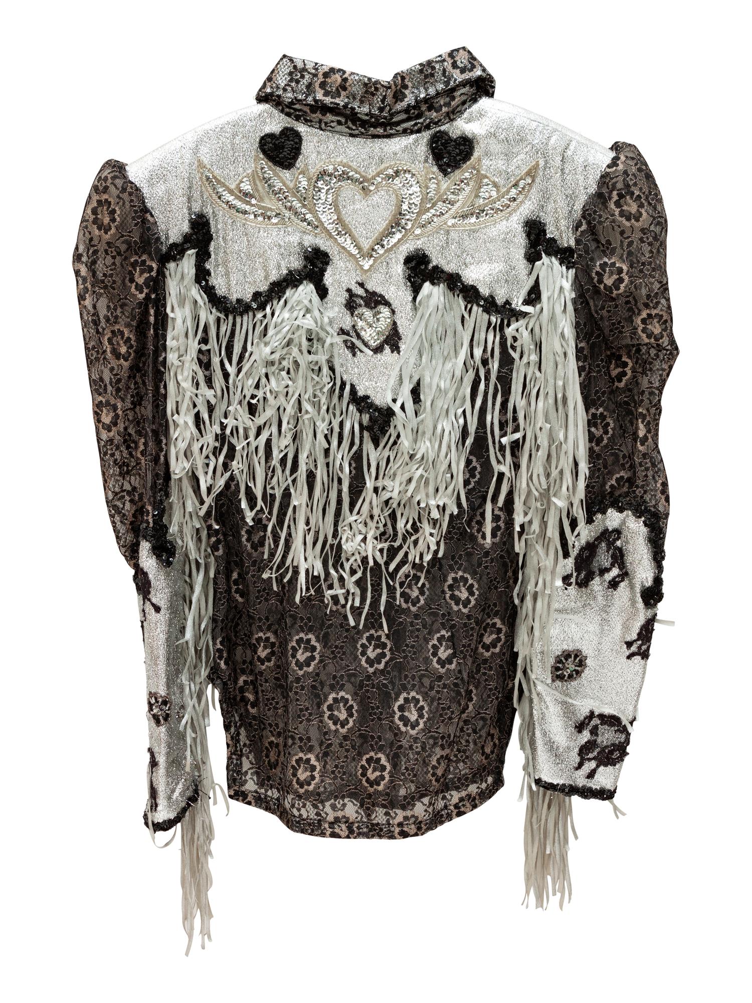 Three Lace and Lame-Fringe Women's Rodeo Shirts