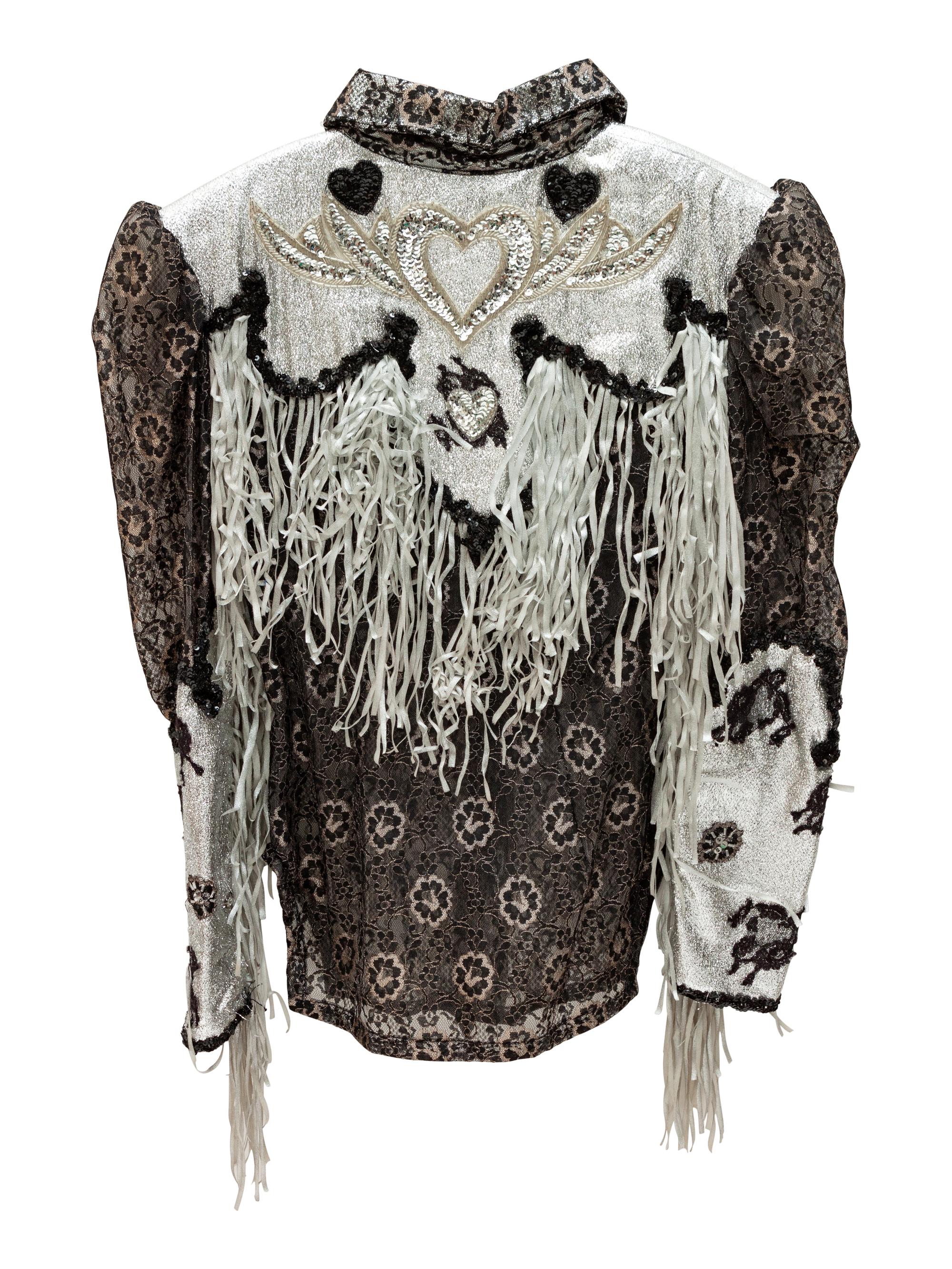 Three Lace and Lame-Fringe Women's Rodeo Shirts