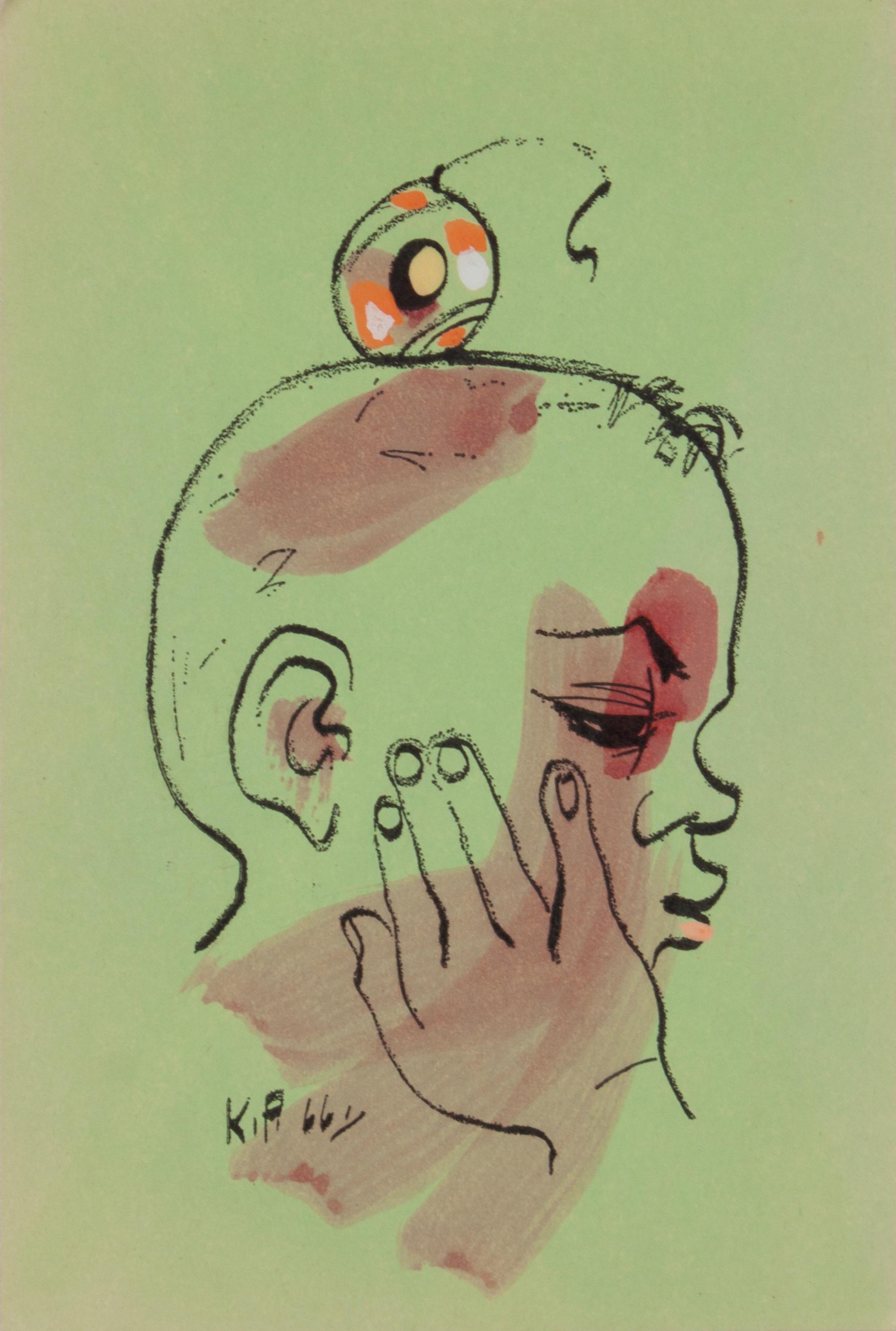 Karl Priebe, (Wisconsin, 1914-1976), Cards (five works)