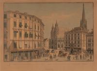 A Set of Three Austrian Hand Colored Engravings (19th Century)