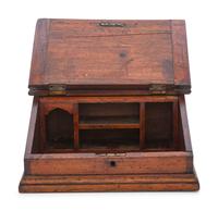 A Hinged-Top Bookstand and Document Box in Mixed Woods