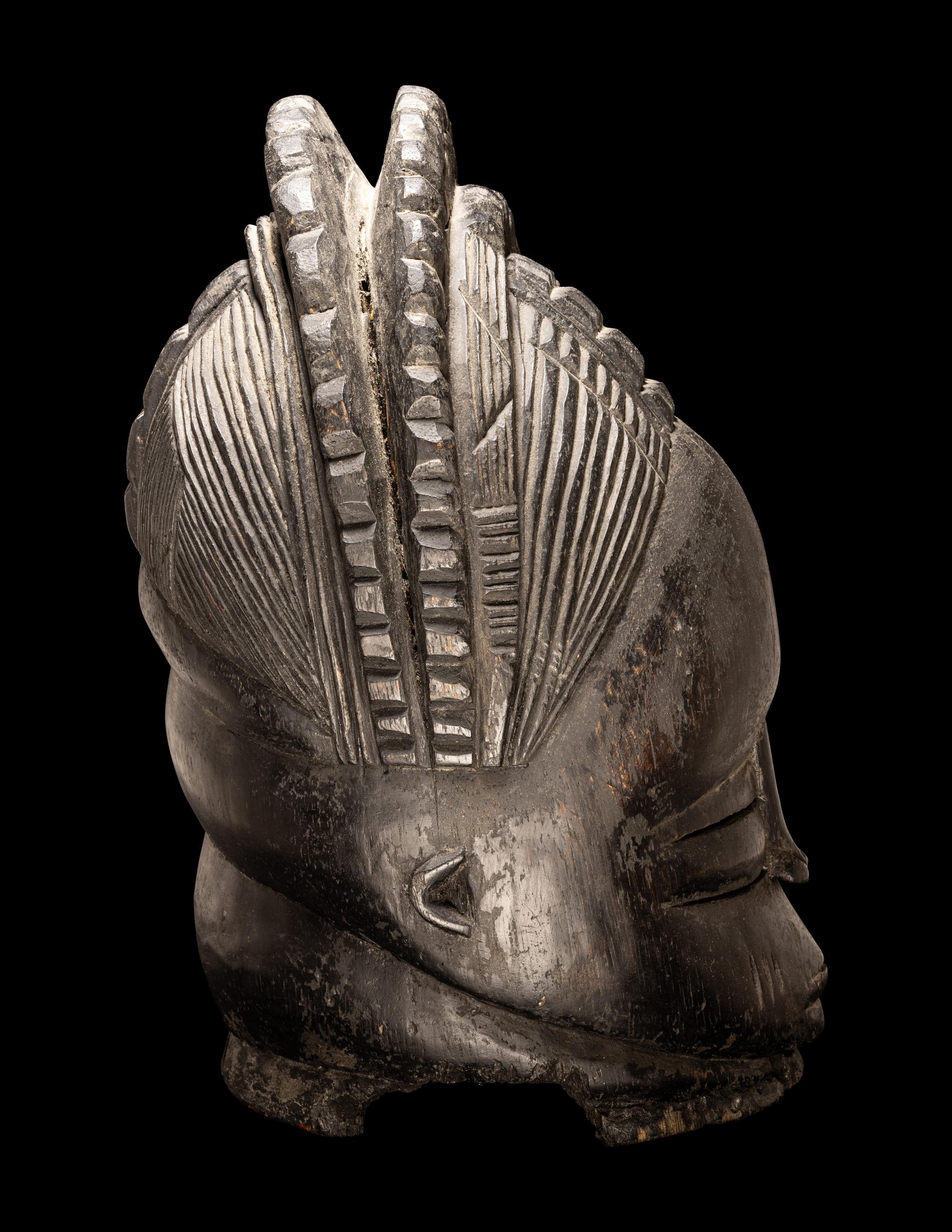 A Mende Wood Helmet Mask