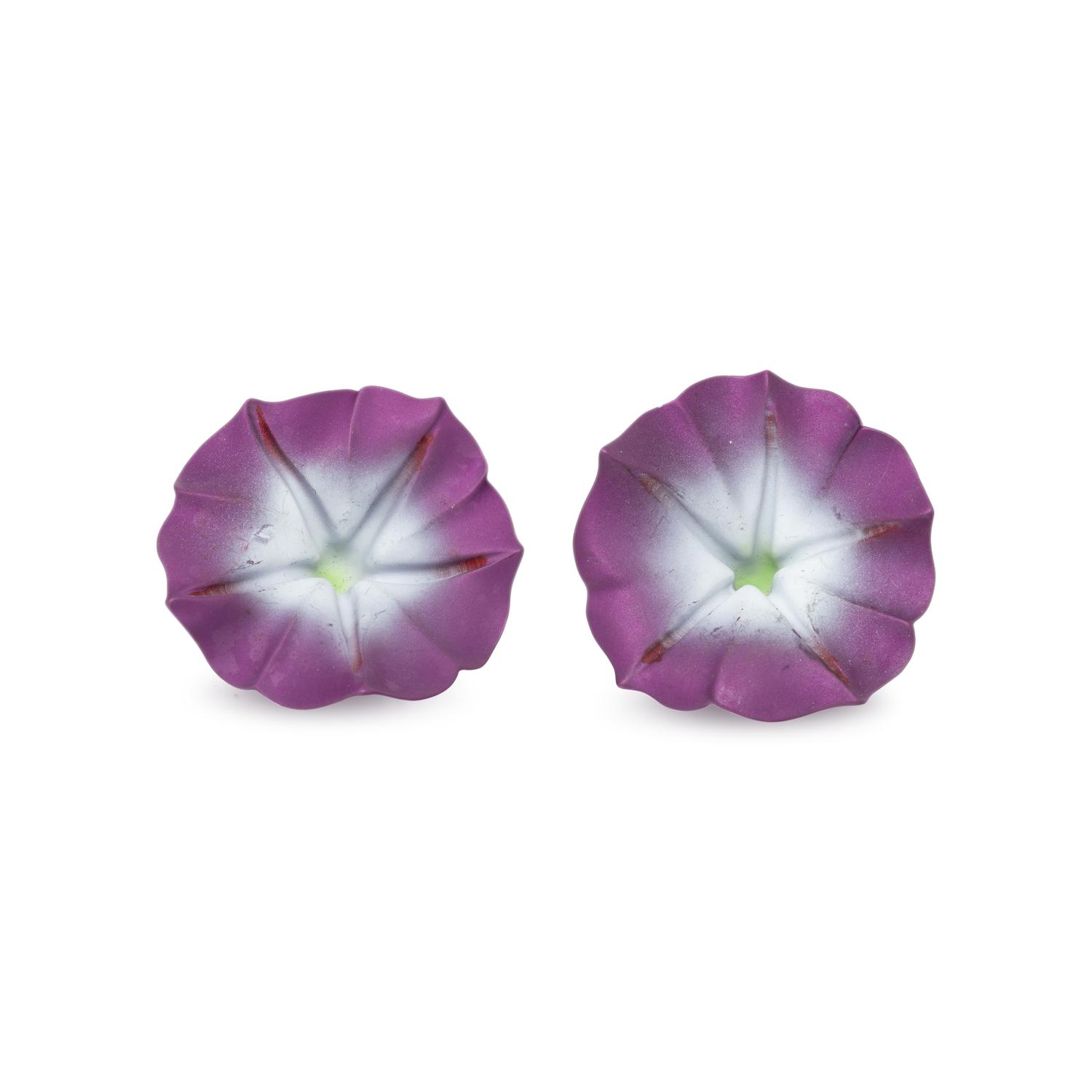 JAR, ALUMINUM 'MORNING GLORY' EARRINGS