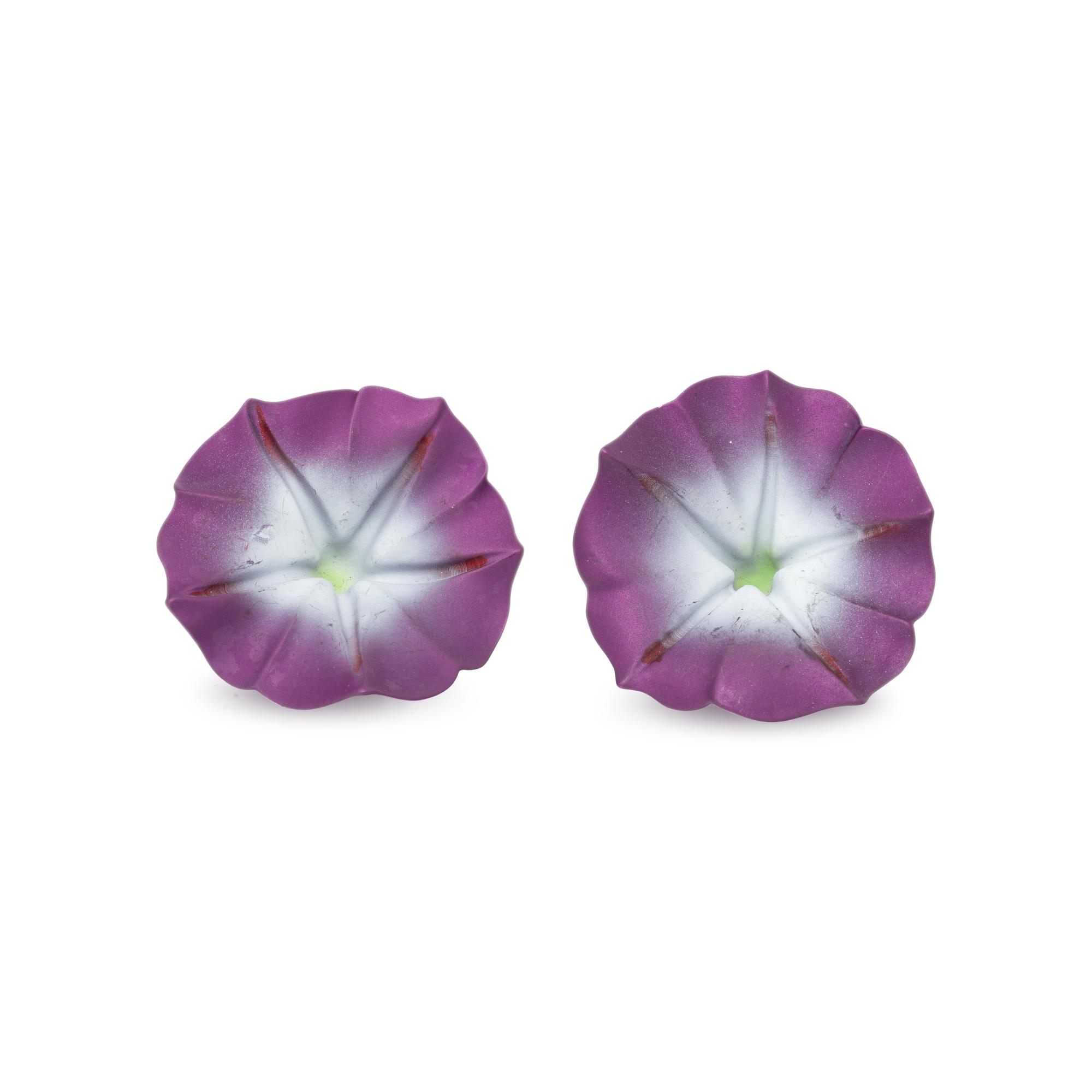 JAR, ALUMINUM 'MORNING GLORY' EARRINGS