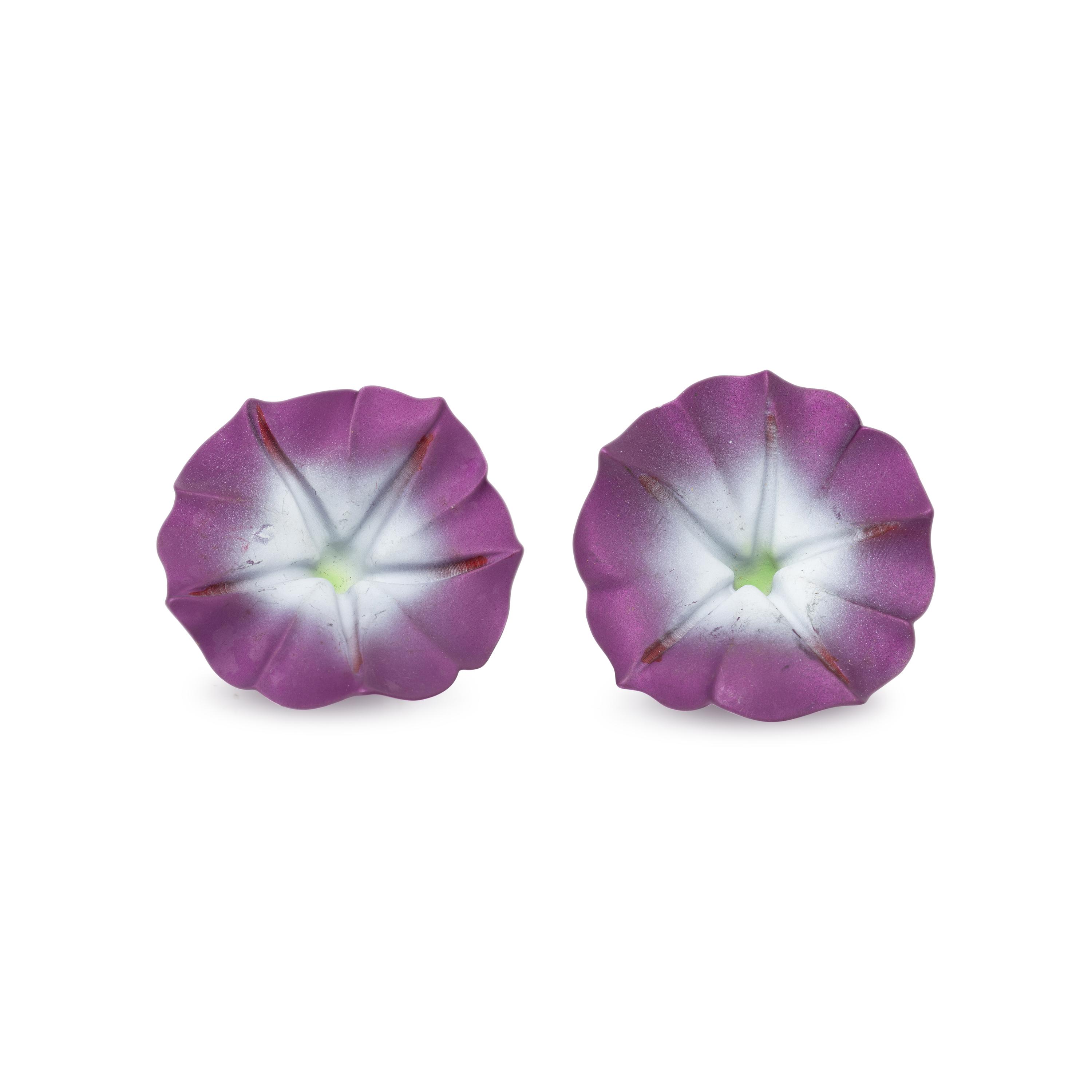 JAR, ALUMINUM 'MORNING GLORY' EARRINGS