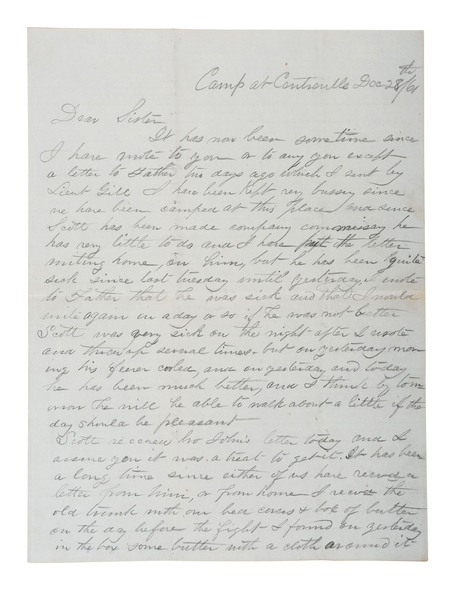 [CIVIL WAR]. Civil War archive of Ordnance Sgt. David H. Wilson (1831-1863), Co. F, 6th South Carolina Infantry, including war-date letters, diary, and photographs.