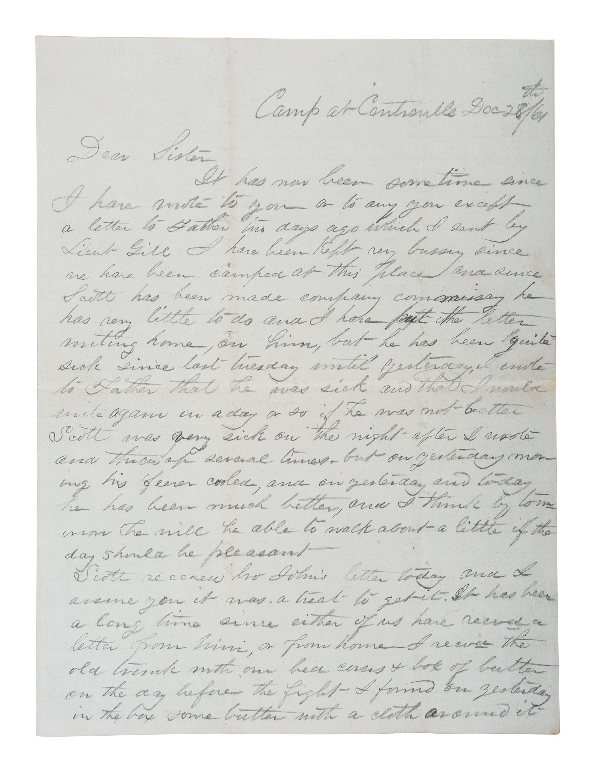 [CIVIL WAR]. Civil War archive of Ordnance Sgt. David H. Wilson (1831-1863), Co. F, 6th South Carolina Infantry, including war-date letters, diary, and photographs.
