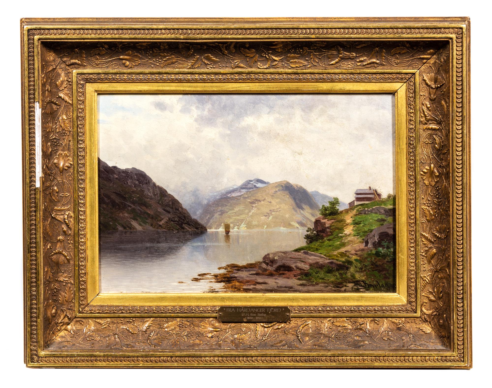 Philip Barlag, (Norwegian, 1840-1913), Fra Hardanger Fjord