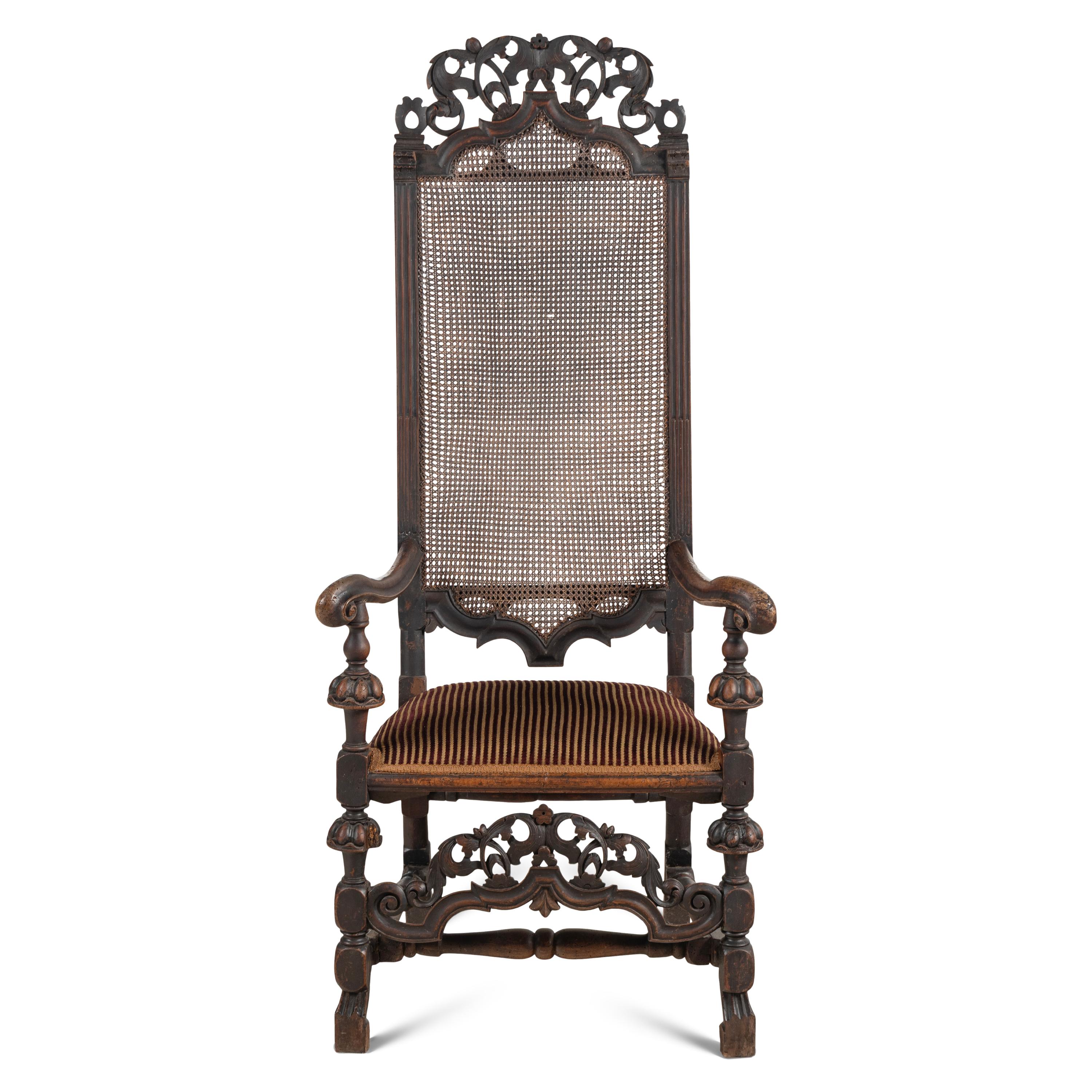 A William and Mary Walnut Armchair