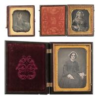 [EARLY PHOTOGRAPHY]. 26 daguerreotypes of women, incl. half plate example.