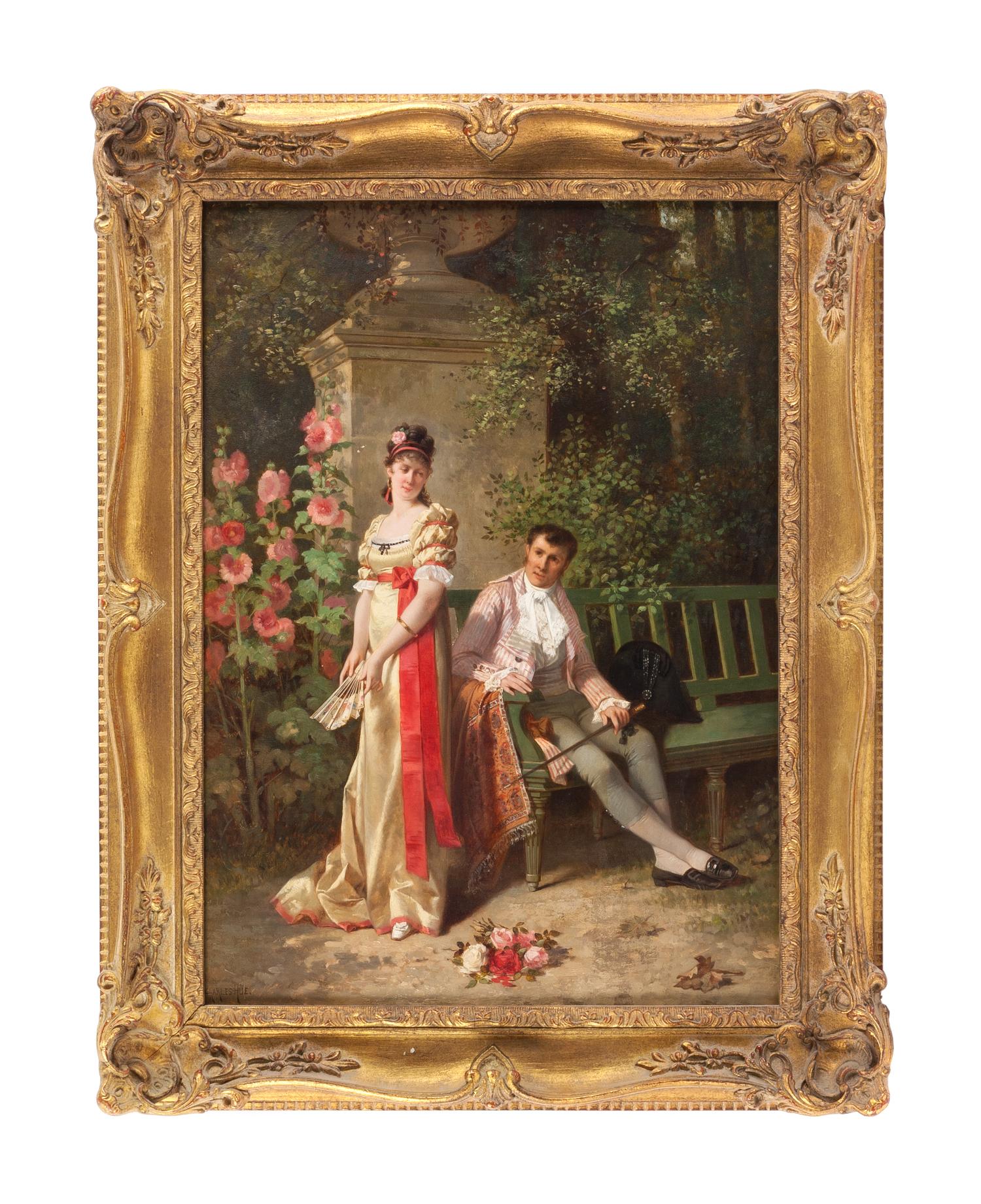 Charles-Desire Hue, (French, 1825-1883), La brouille momentanee, 1877