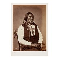 Bell, Charles M. (1848-1893). Albumen photograph of Wo-Po-Ham, or White Horse, Cheyenne.