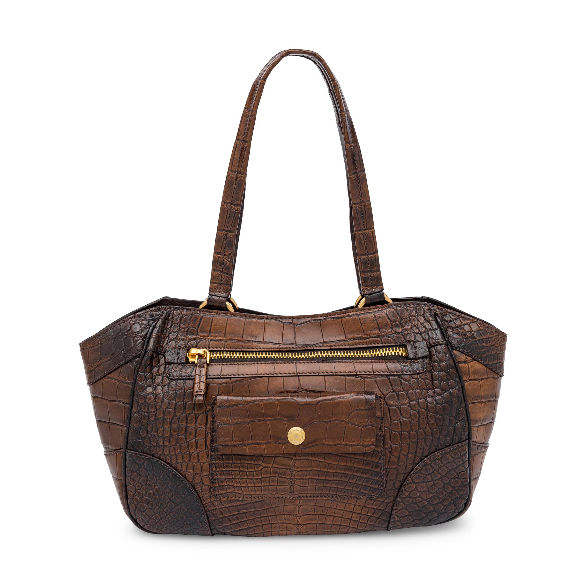 Prada, Tote in Brown Crocodile