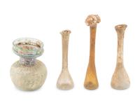 A Group of Four Roman Glass Vessels