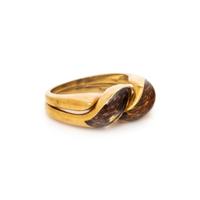 GUCCI, GOLD AND ENAMEL RING