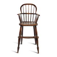 An English Ash and Elm Child's Windsor Highchair