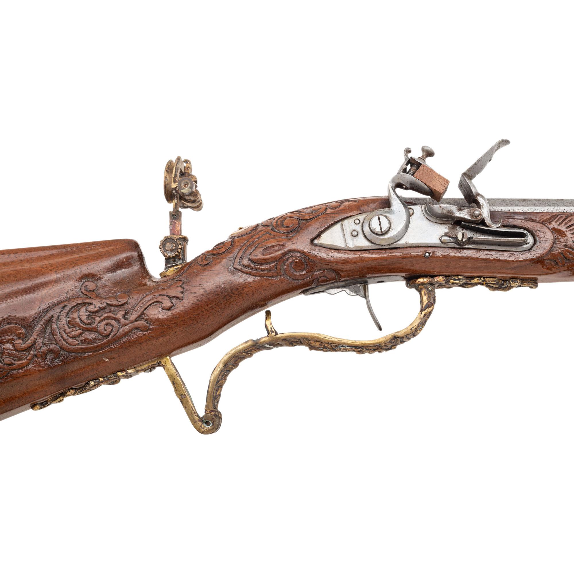 Carved Contemporary Flintlock "Mini Jaeger" Rifle