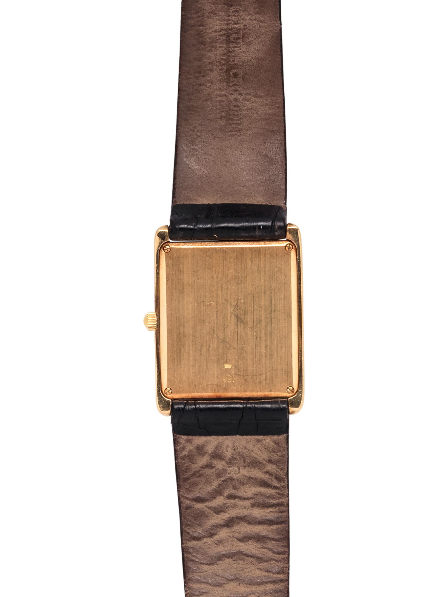 TOURNEAU, 18K YELLOW GOLD WRISTWATCH