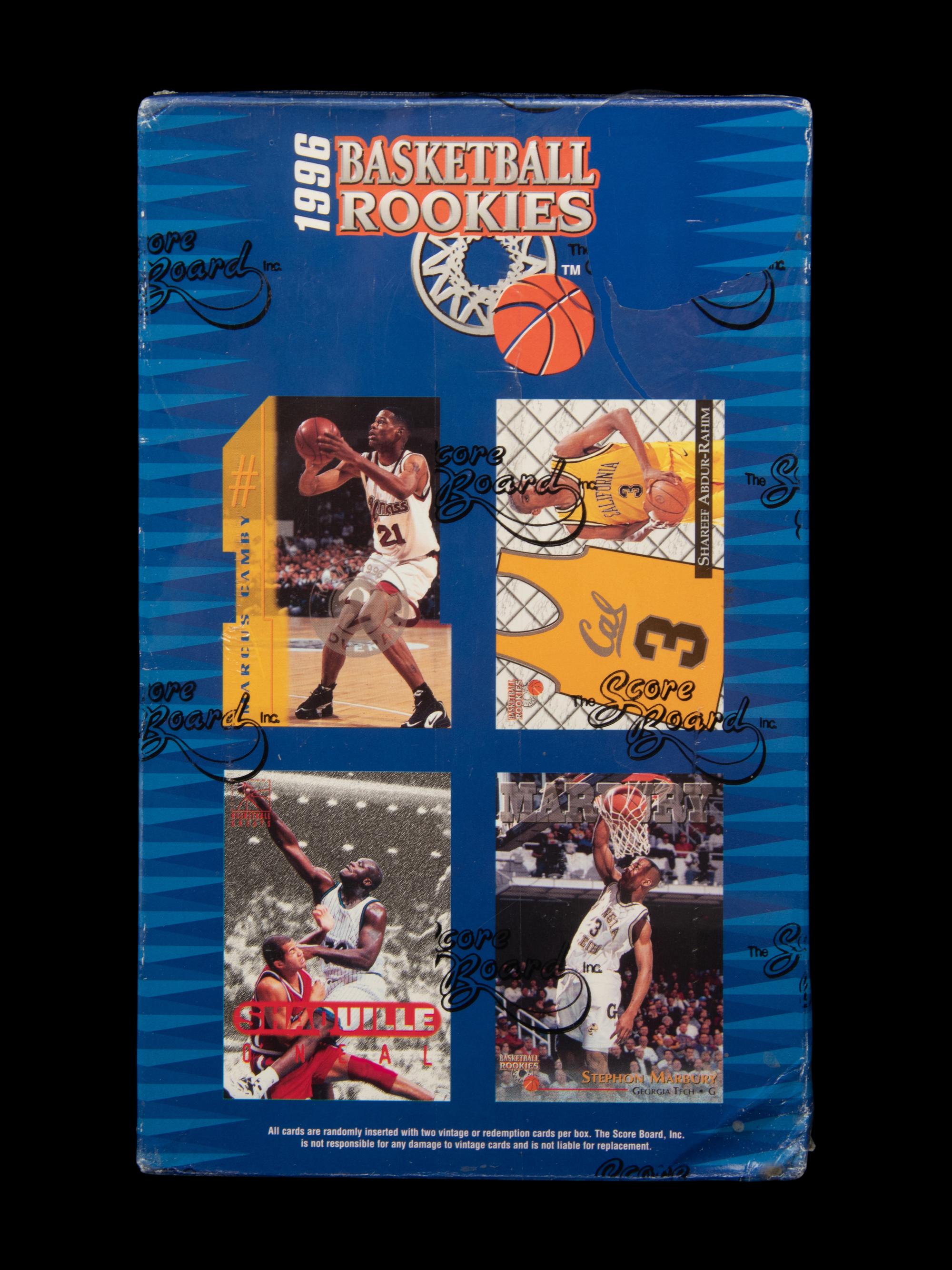 A Retail Box of 1996 Scoreboard Basketball Rookies Cards (Kobe Bryant Rookie)