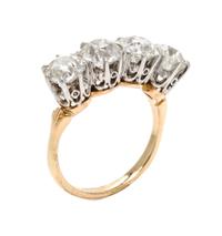 A Platinum, Rose Gold and Diamond Ring, 3.60 dwts.