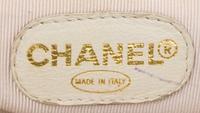 Chanel, White Leather Handbag & Silk Scarf