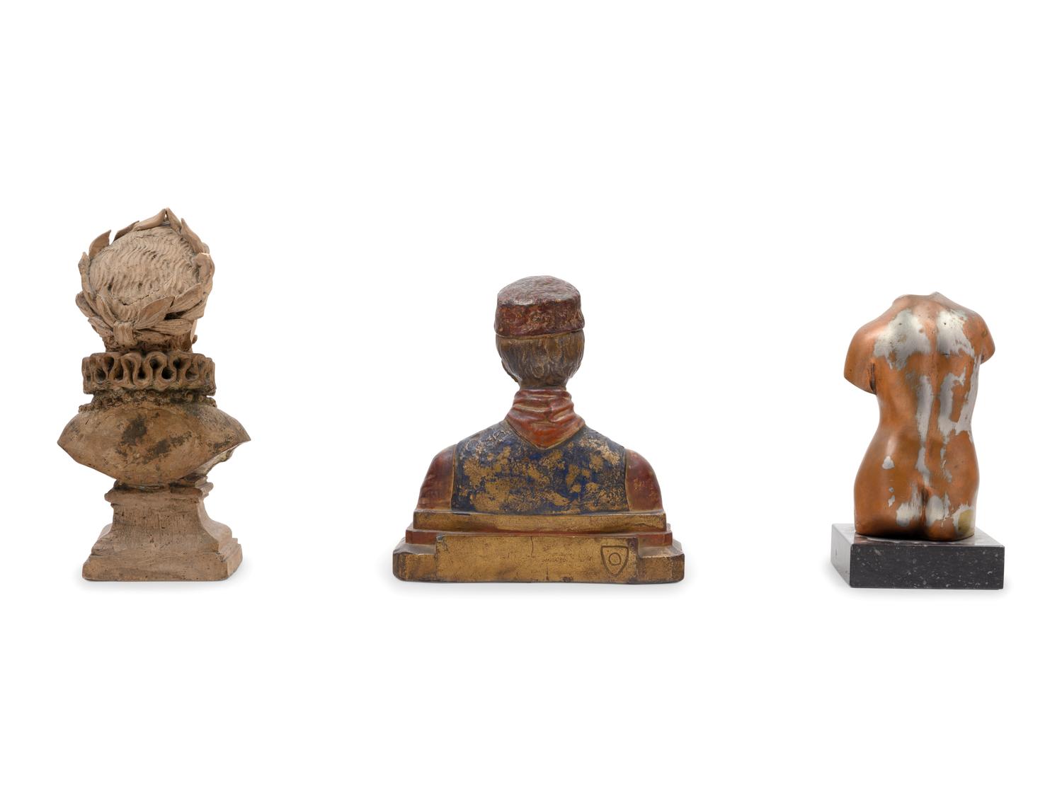Two Continental Busts and a Female Torso