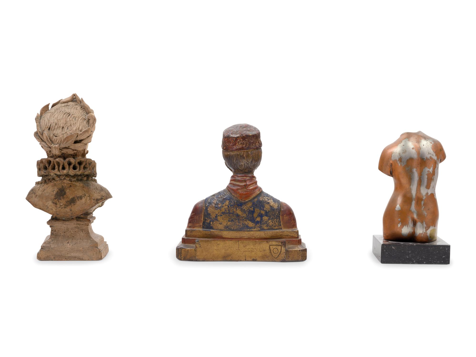 Two Continental Busts and a Female Torso