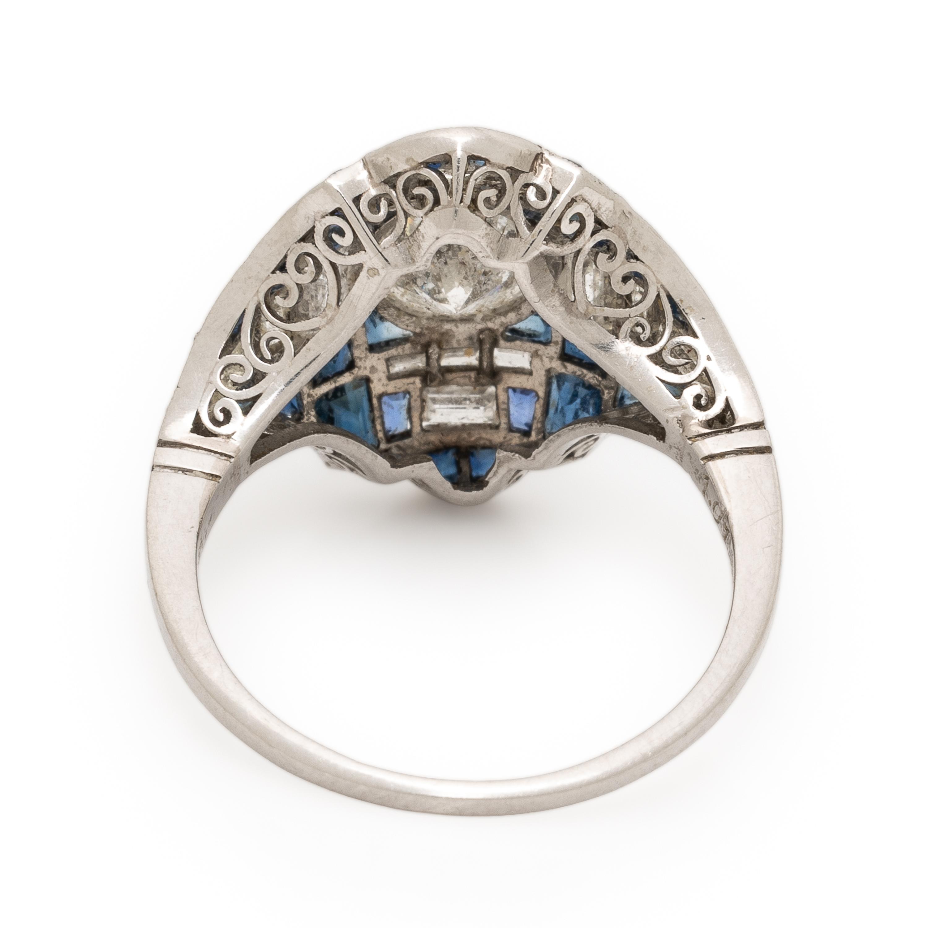 Diamond and Sapphire Ring