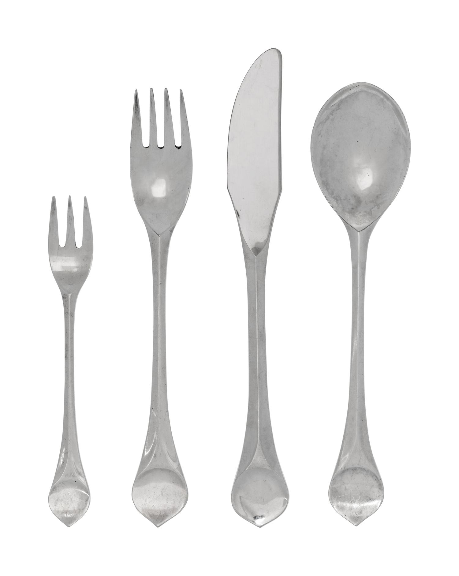 A German Silver-Plate Flatware Service
