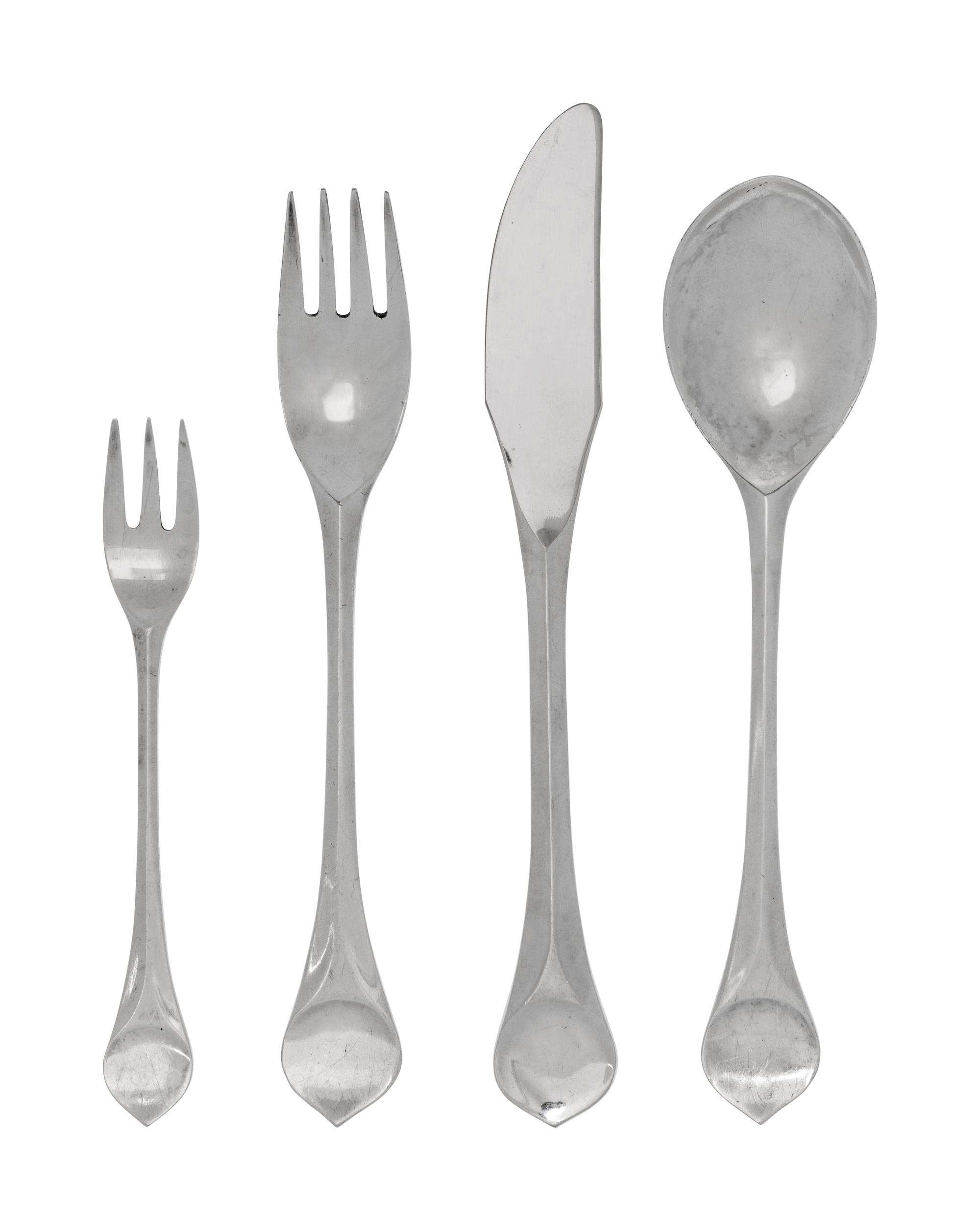 A German Silver-Plate Flatware Service