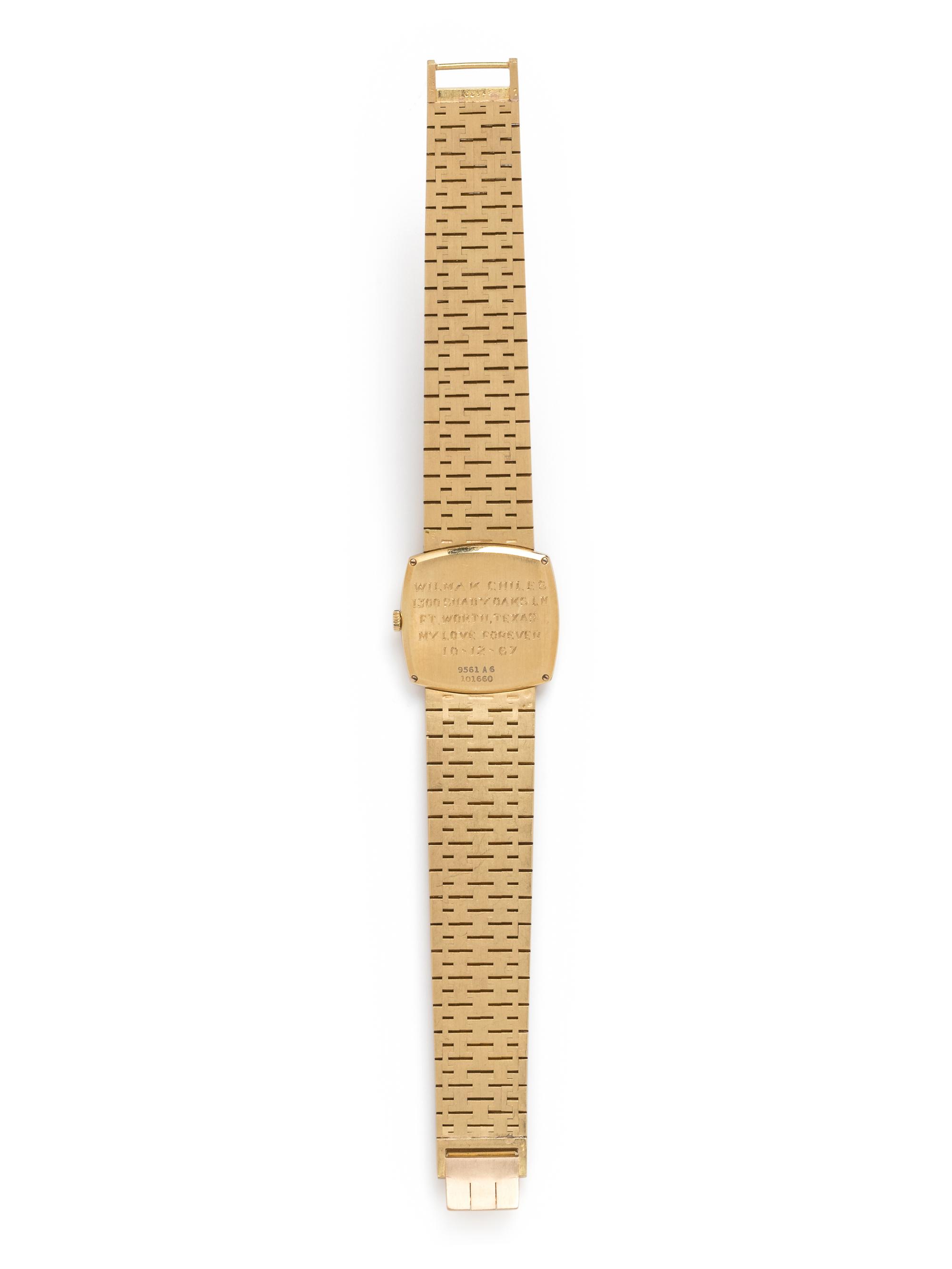 PIAGET, 18K YELLOW GOLD WRISTWATCH