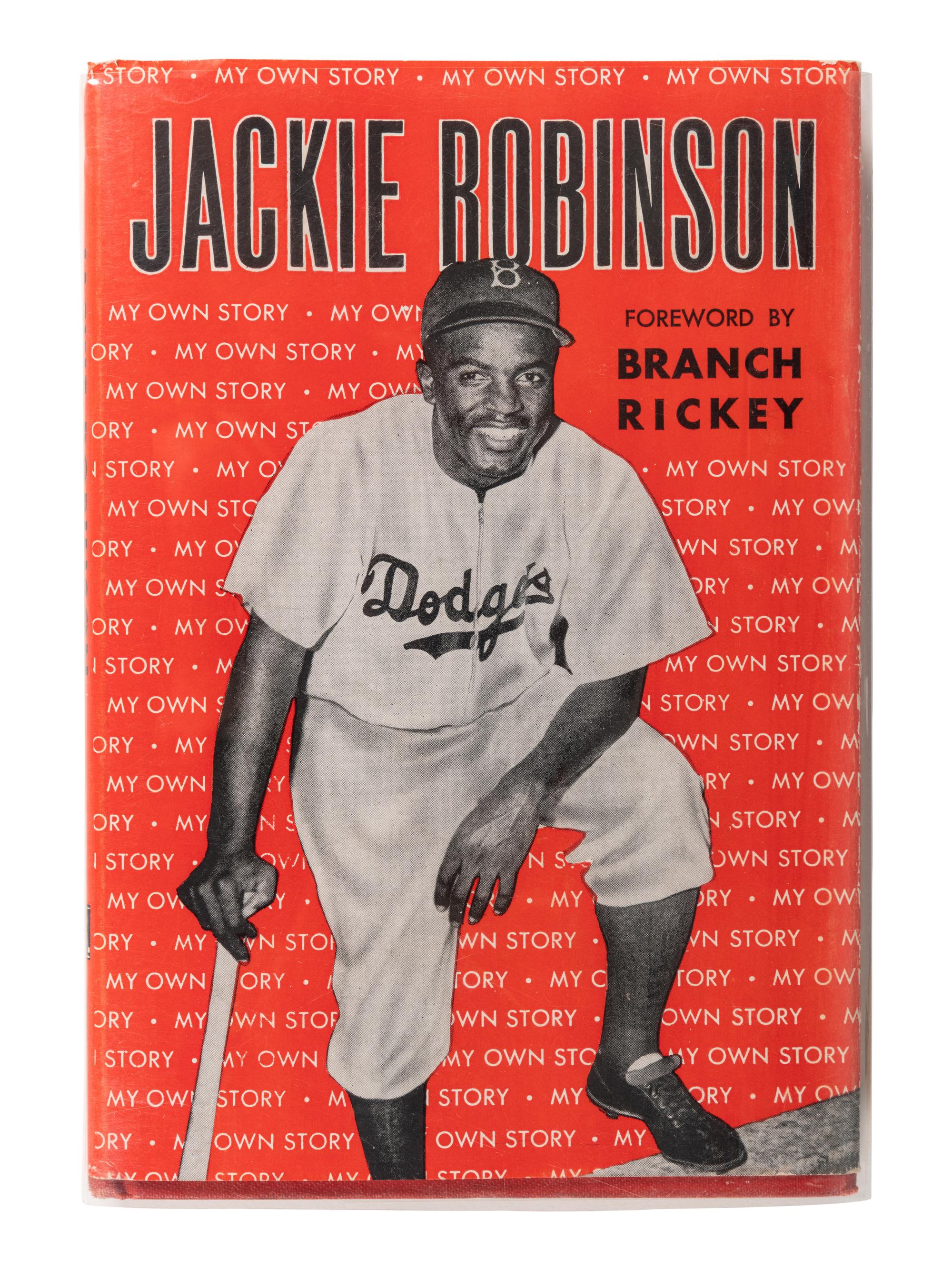 A Group of Five Books Authored By Or About Jackie Robinson,