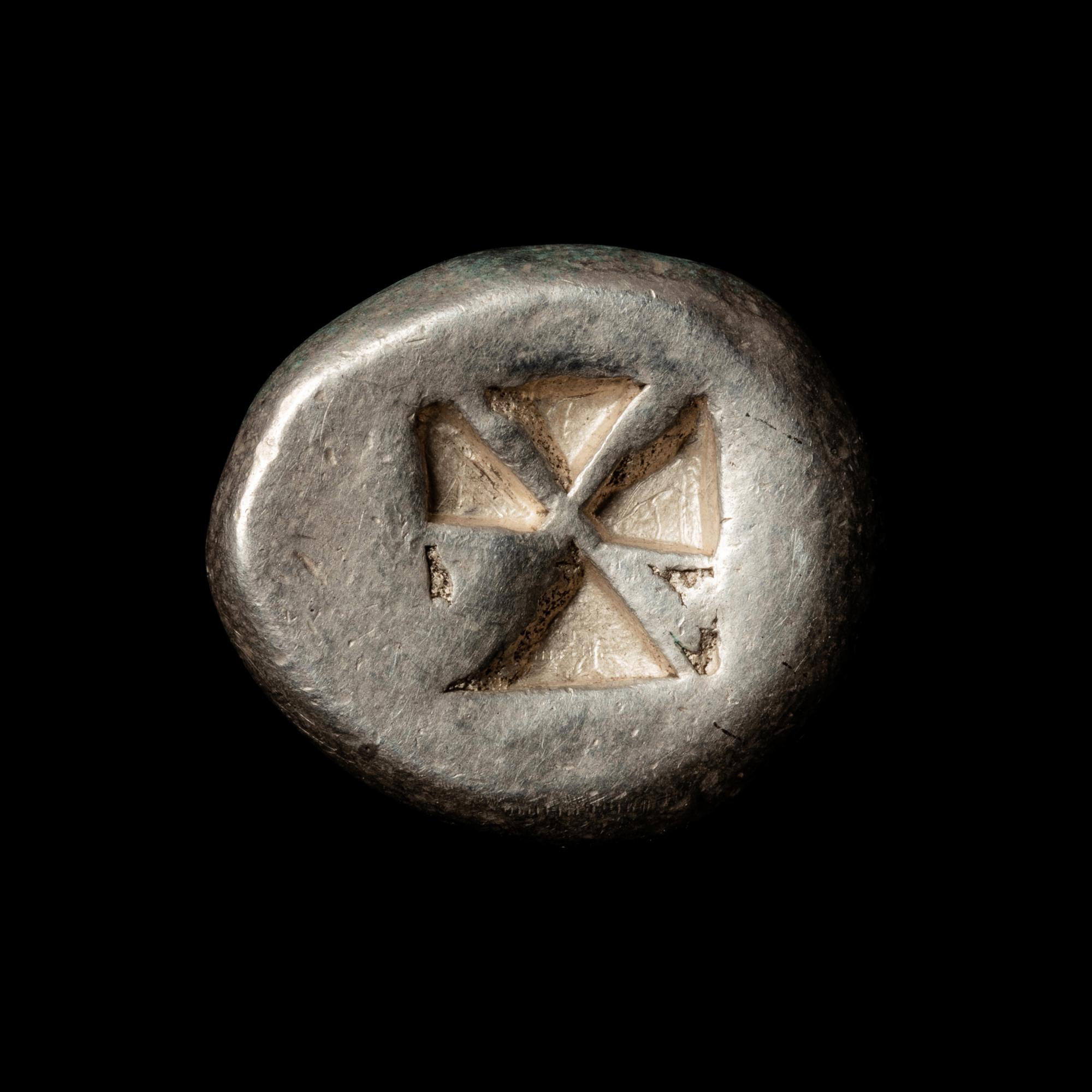 [ANCIENTS] SARONIC ISLANDS. Aegina (c. 510-490 B.C.). Ar Stater (12.2 g, 23mm)