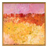 Gold and Pink Landscape