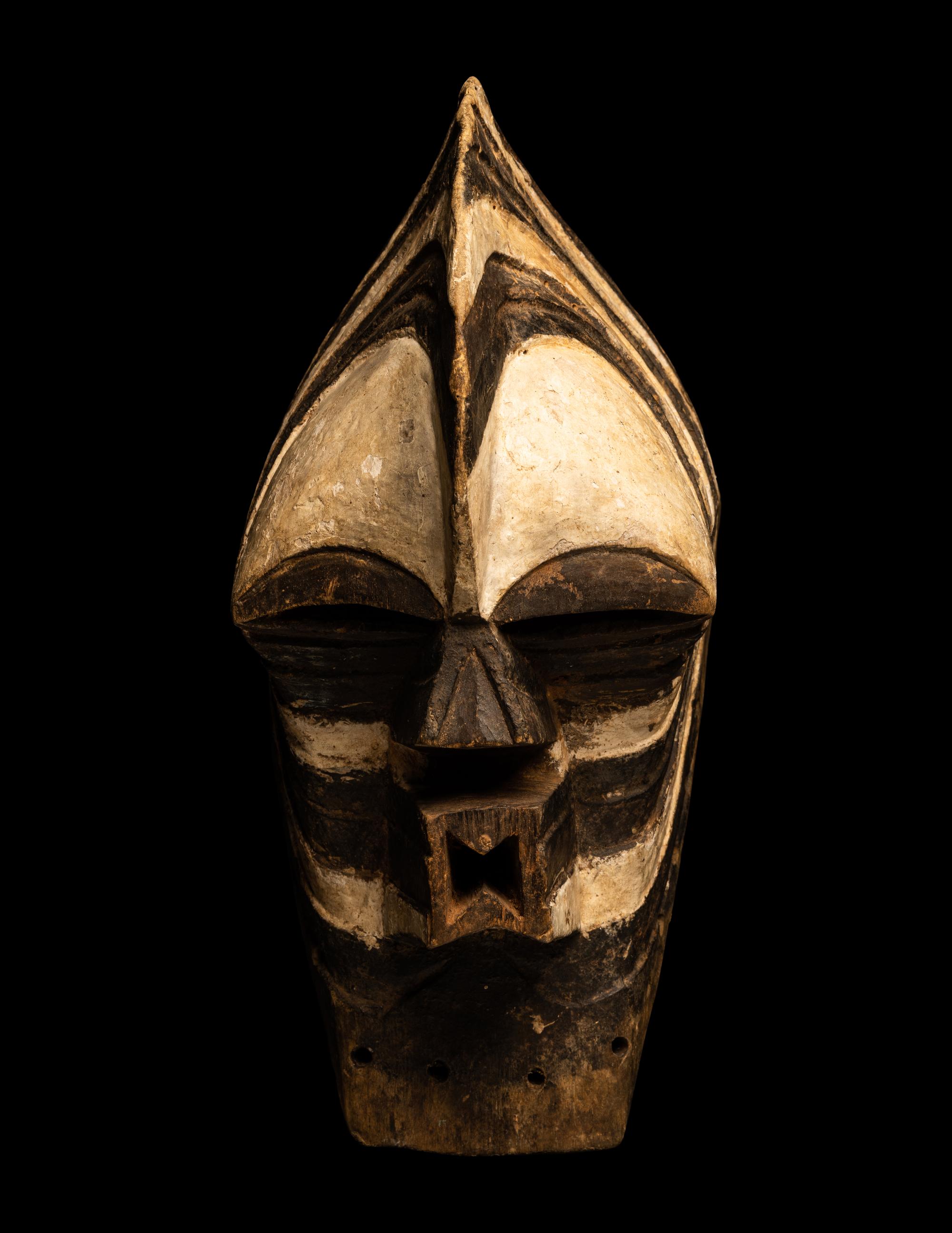 A Songye Wood Male Mask (Kifwebe)