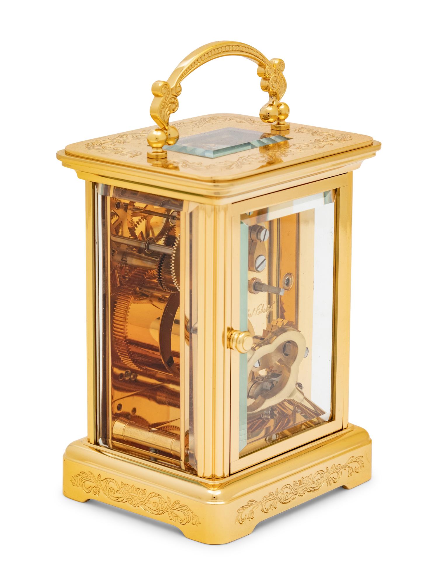 An Igor Carl Fabergé Carriage Clock