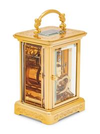 An Igor Carl Fabergé Carriage Clock